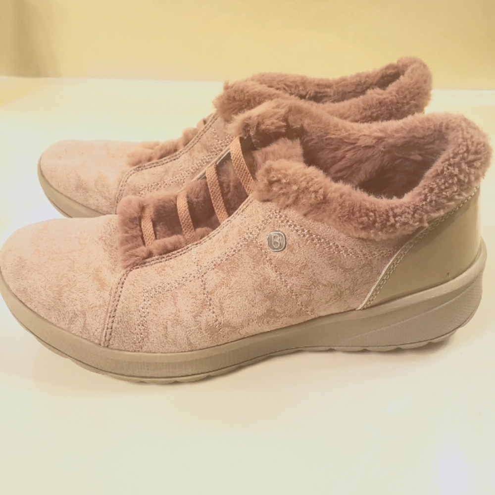 Brees winter suede booties pink